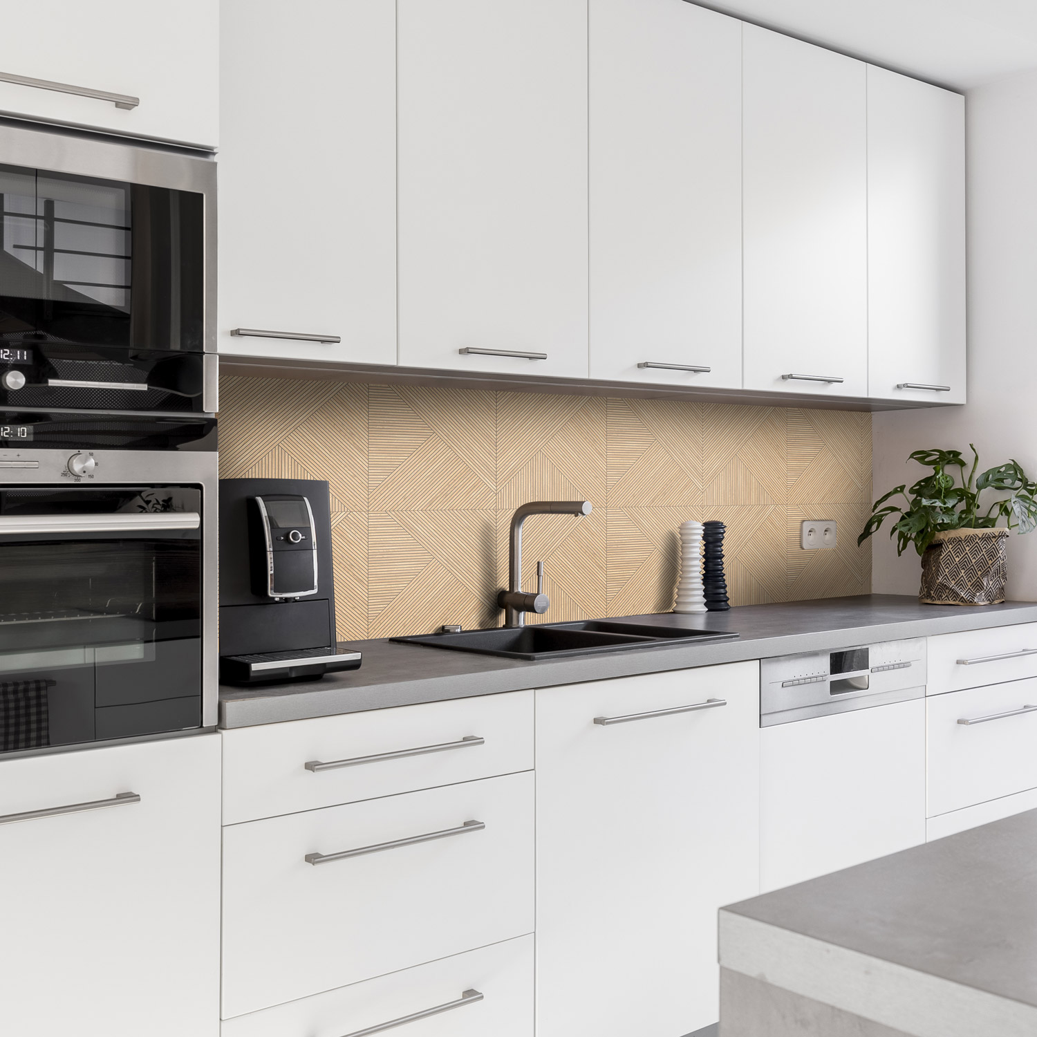 Küchenrückwand mit Holz V9 Motiv als Fliesenersatz und Spritzschutz  Küchenrückwand mit Holz V9 Motiv als Fliesenersatz und Spritzschutz