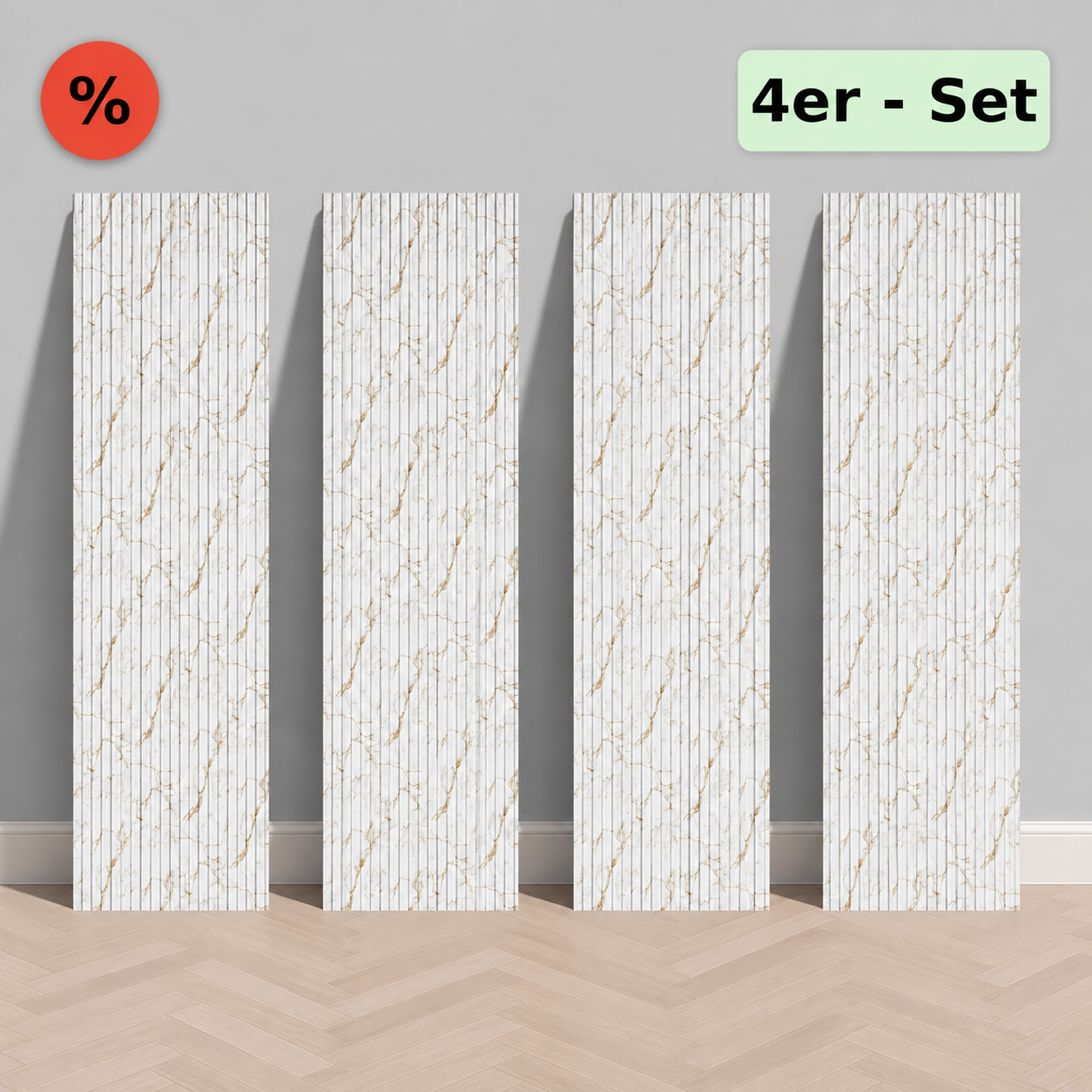 Lamellenpaneel Flat (Lieferung ab 4 Packungen)