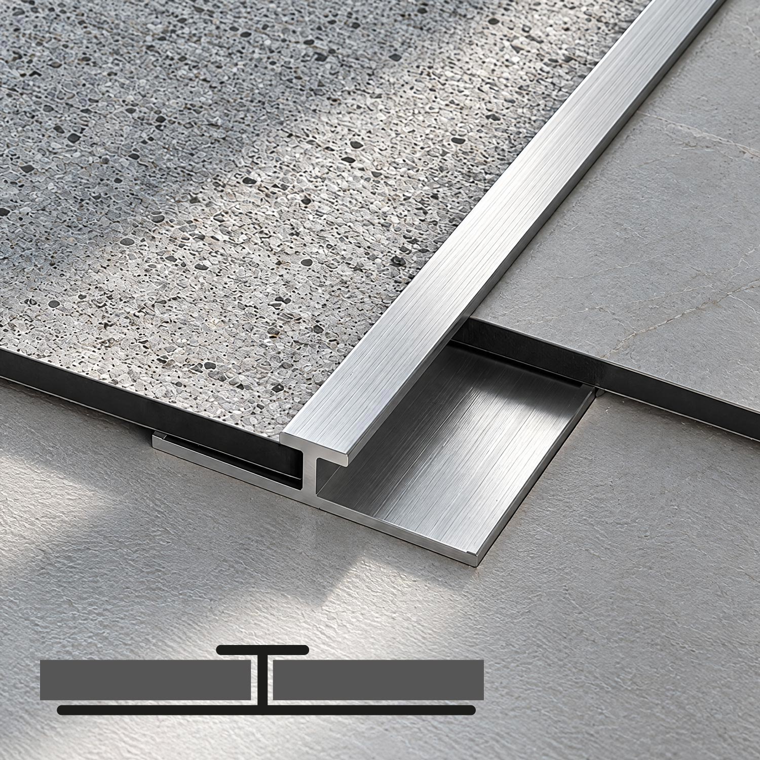 Aluminium Verbindungsprofile für 3mm Rückwände