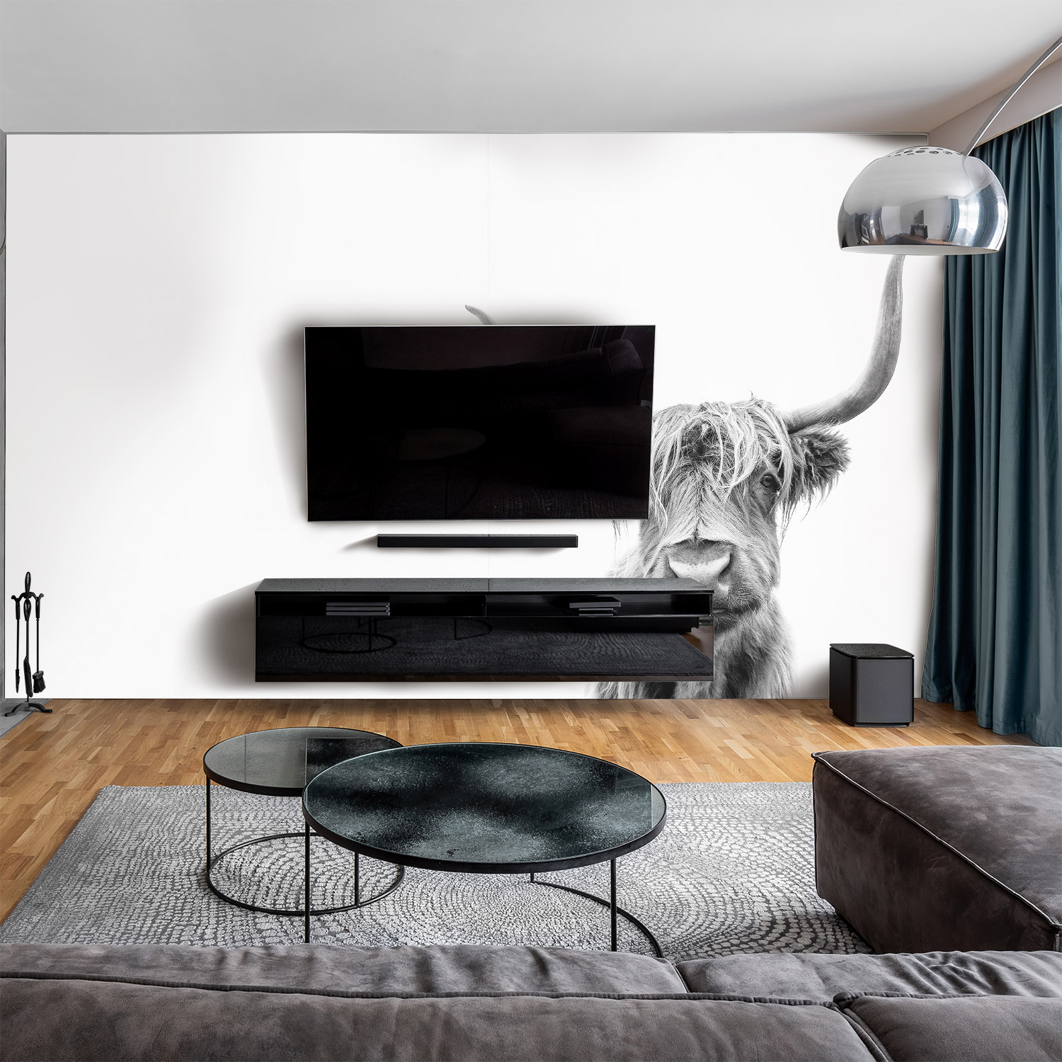 Wandverkleidung für das Wohnzimmer mit Tierwelt V2 Motiv Wandverkleidung für das Wohnzimmer mit Tierwelt V2 Motiv