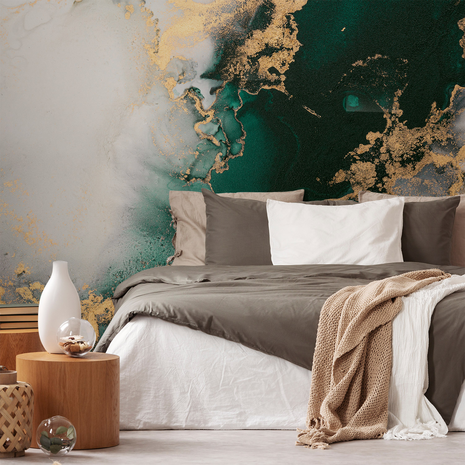 Wandverkleidung für das Schlafzimmer mit Marmor V15 Motiv Wandverkleidung für das Schlafzimmer mit Marmor V15 Motiv