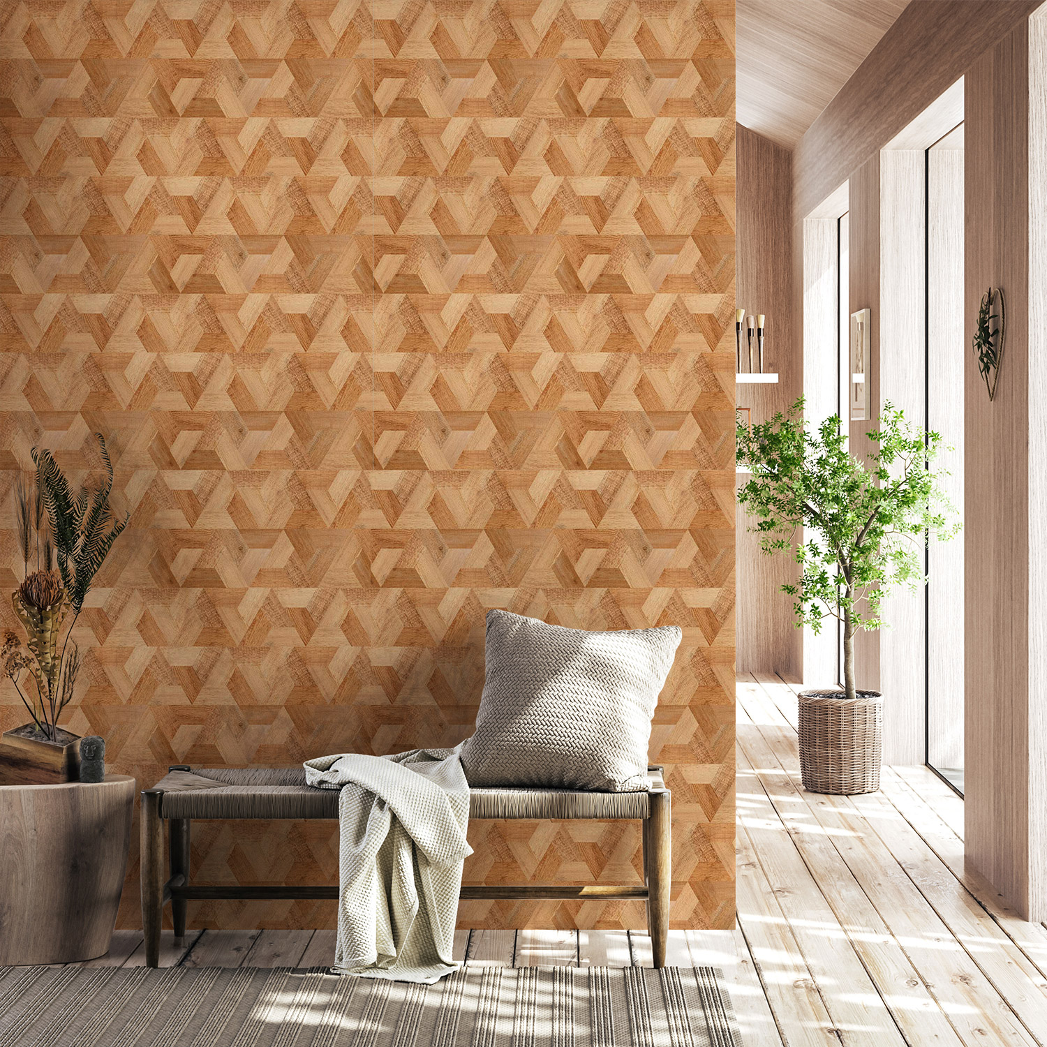 Wandverkleidung für den Flur mit Holz V4 Motiv Wandverkleidung für den Flur mit Holz V4 Motiv