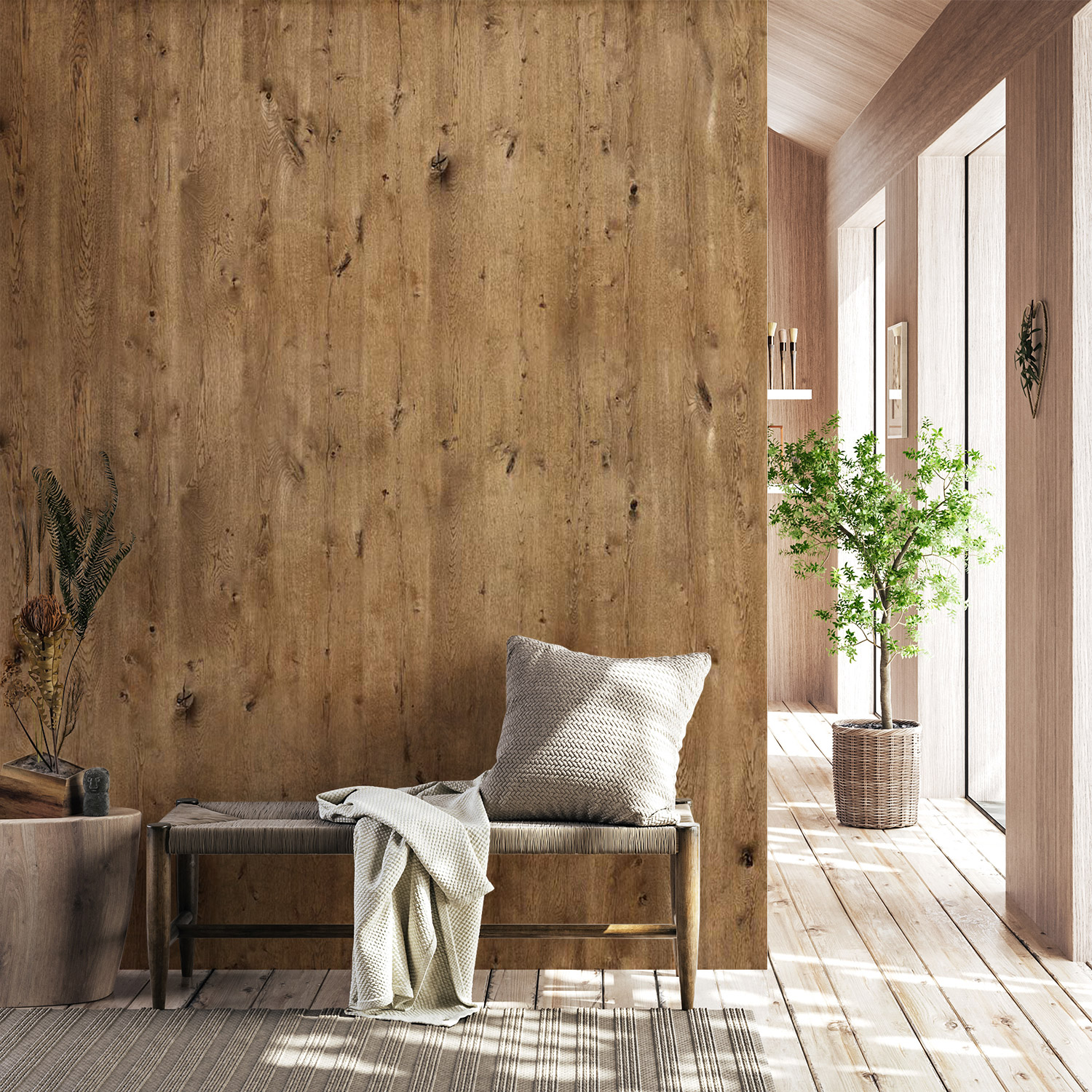 Wandverkleidung für den Flur mit Holz V5 Motiv Wandverkleidung für den Flur mit Holz V5 Motiv