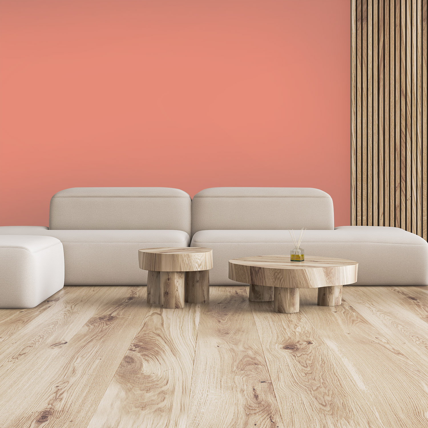 Wandverkleidung für deine Lounge in Pastellrot Unifarbe Wandverkleidung für deine Lounge in Pastellrot Unifarbe