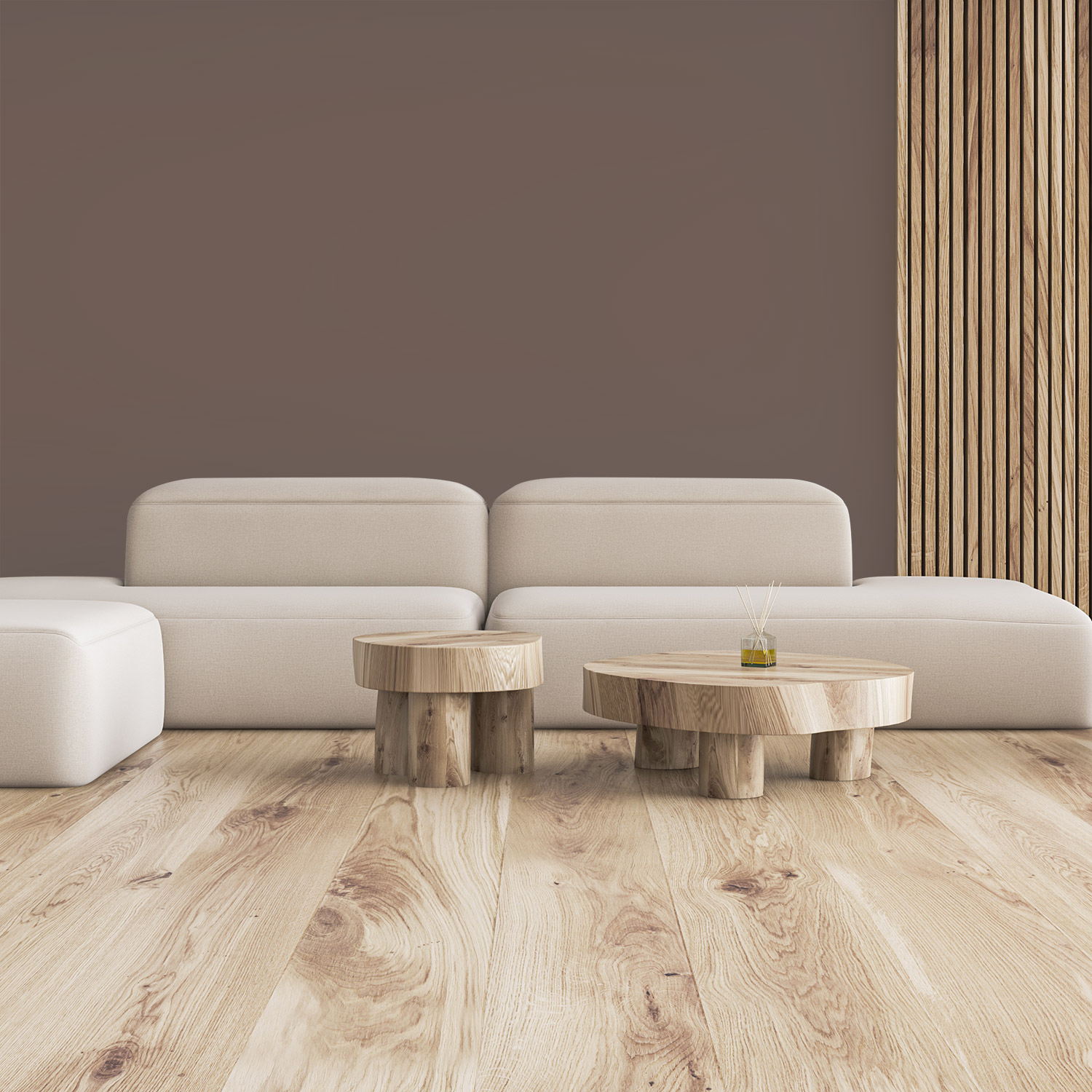 Wandverkleidung für deine Lounge in Braun Unifarbe  Wandverkleidung für deine Lounge in Braun Unifarbe