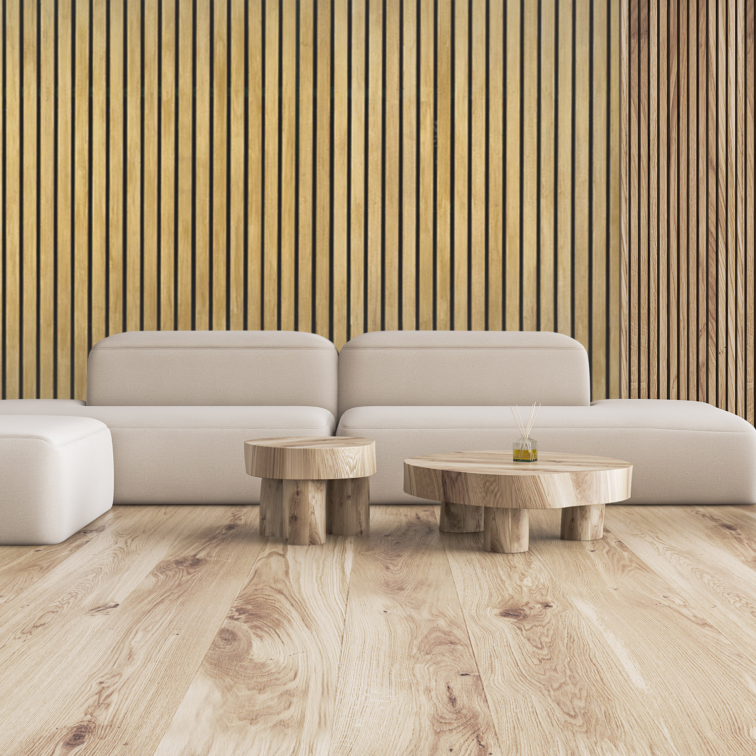 Wandverkleidung für deine Lounge mit Holz V7 Motiv