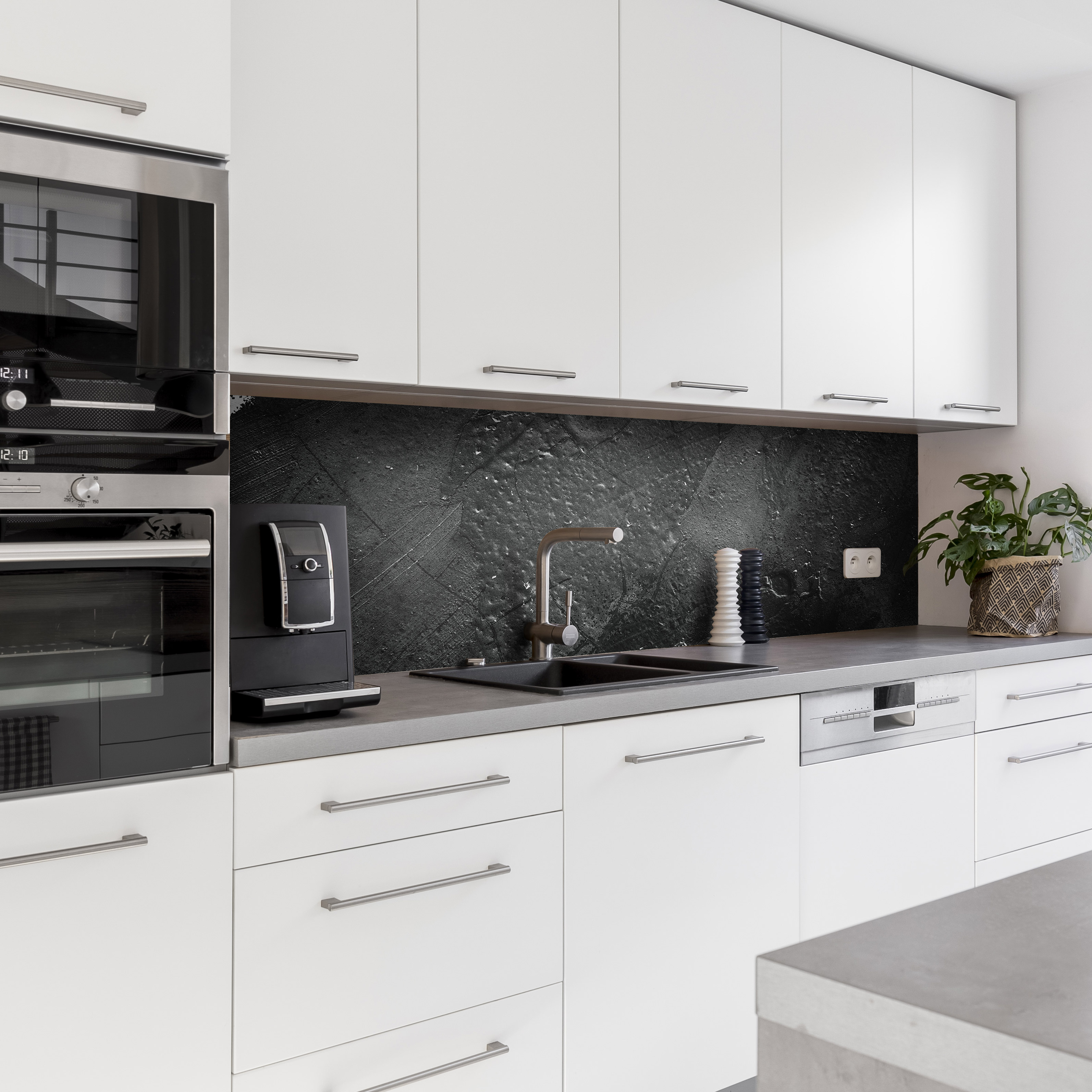 Küchenrückwand mit Stein V5  Motiv als Fliesenersatz und Spritzschutz  Küchenrückwand mit Stein V5  Motiv als Fliesenersatz und Spritzschutz