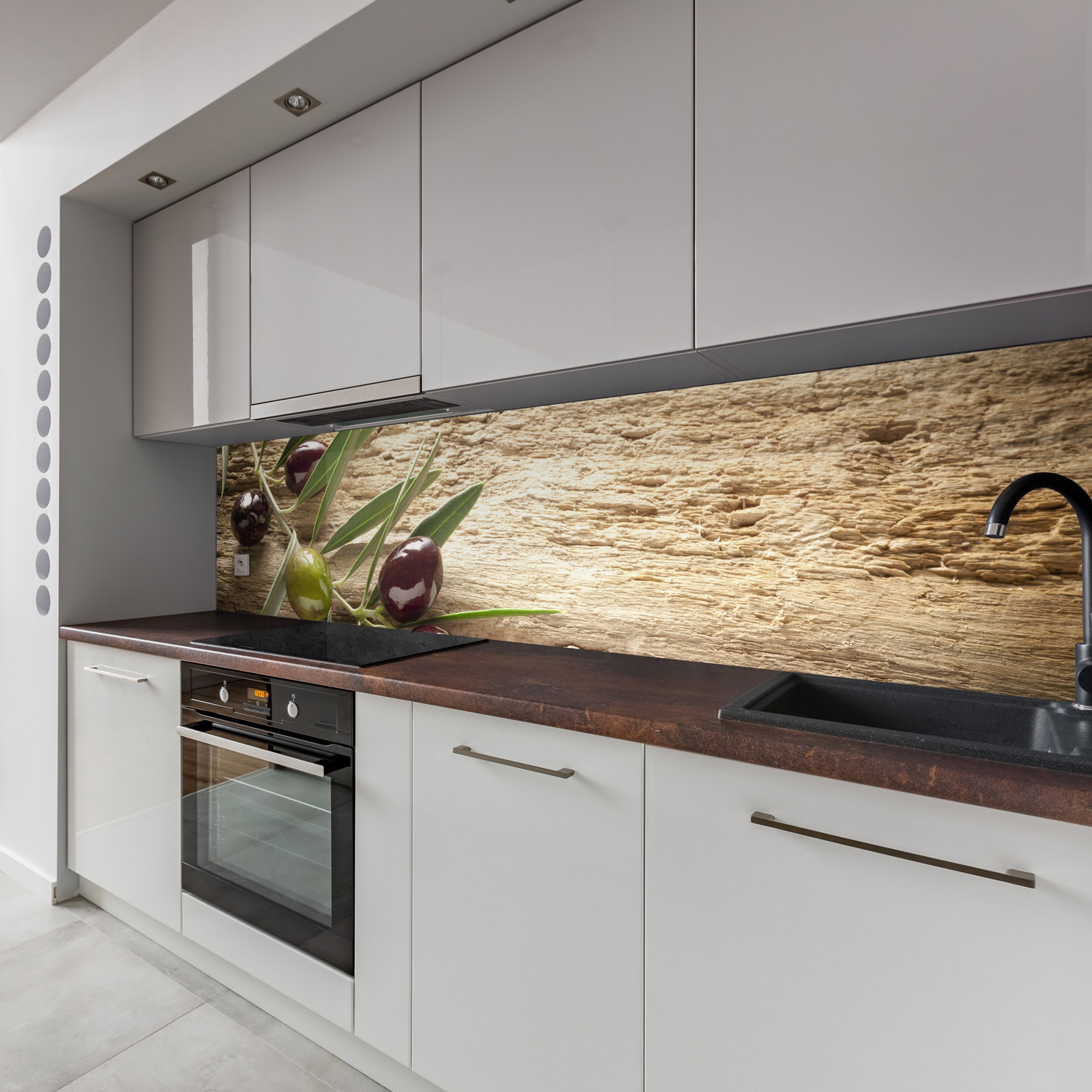 küchenrückwand mit obst & gemüse v5 motiv als fliesenersatz und