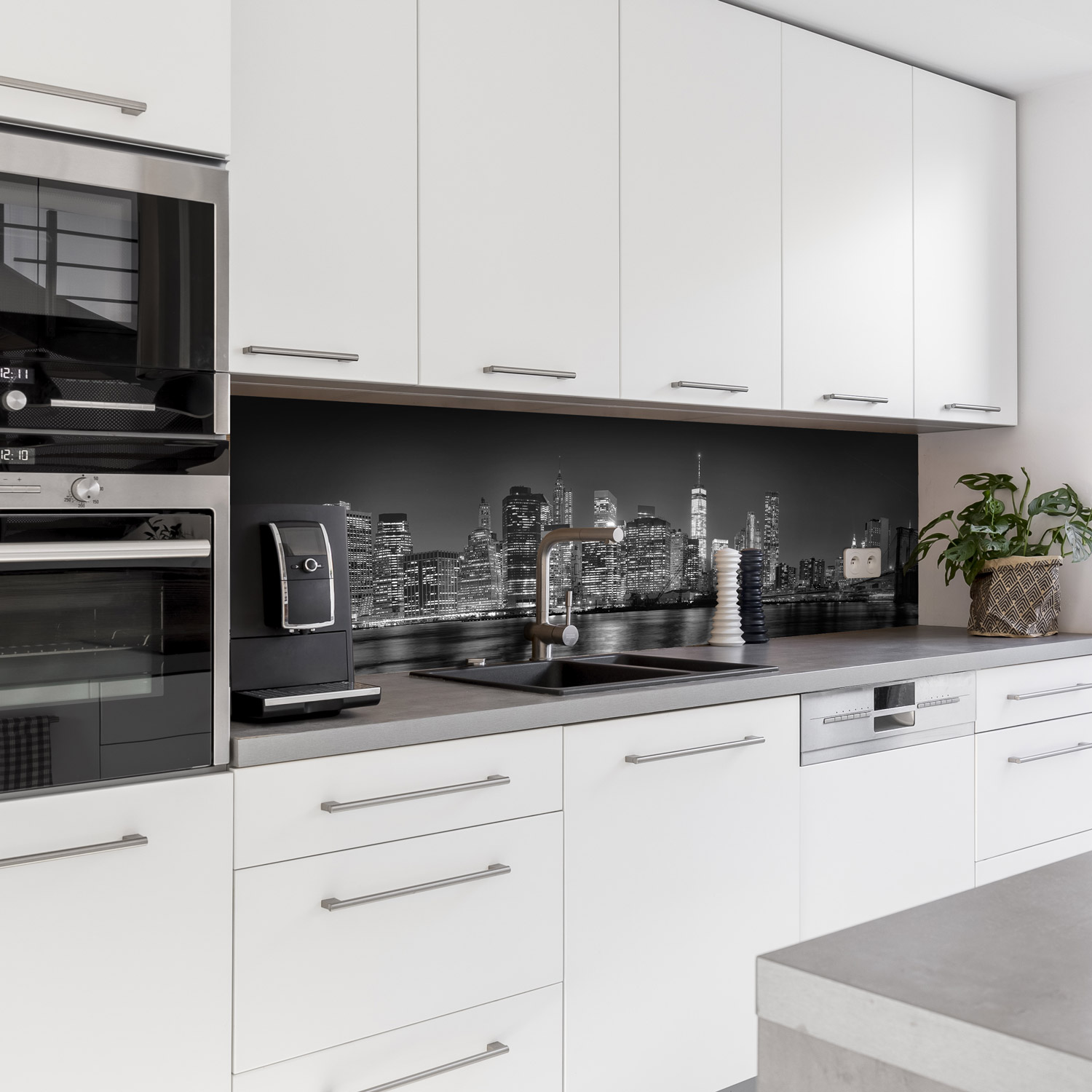 Küchenrückwand mit New York V2 Motiv als Fliesenersatz und Spritzschutz Küchenrückwand mit New York V2 Motiv als Fliesenersatz und Spritzschutz