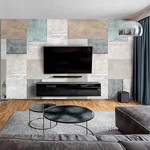 Wandverkleidung für das Wohnzimmer mit Stein V1 Motiv