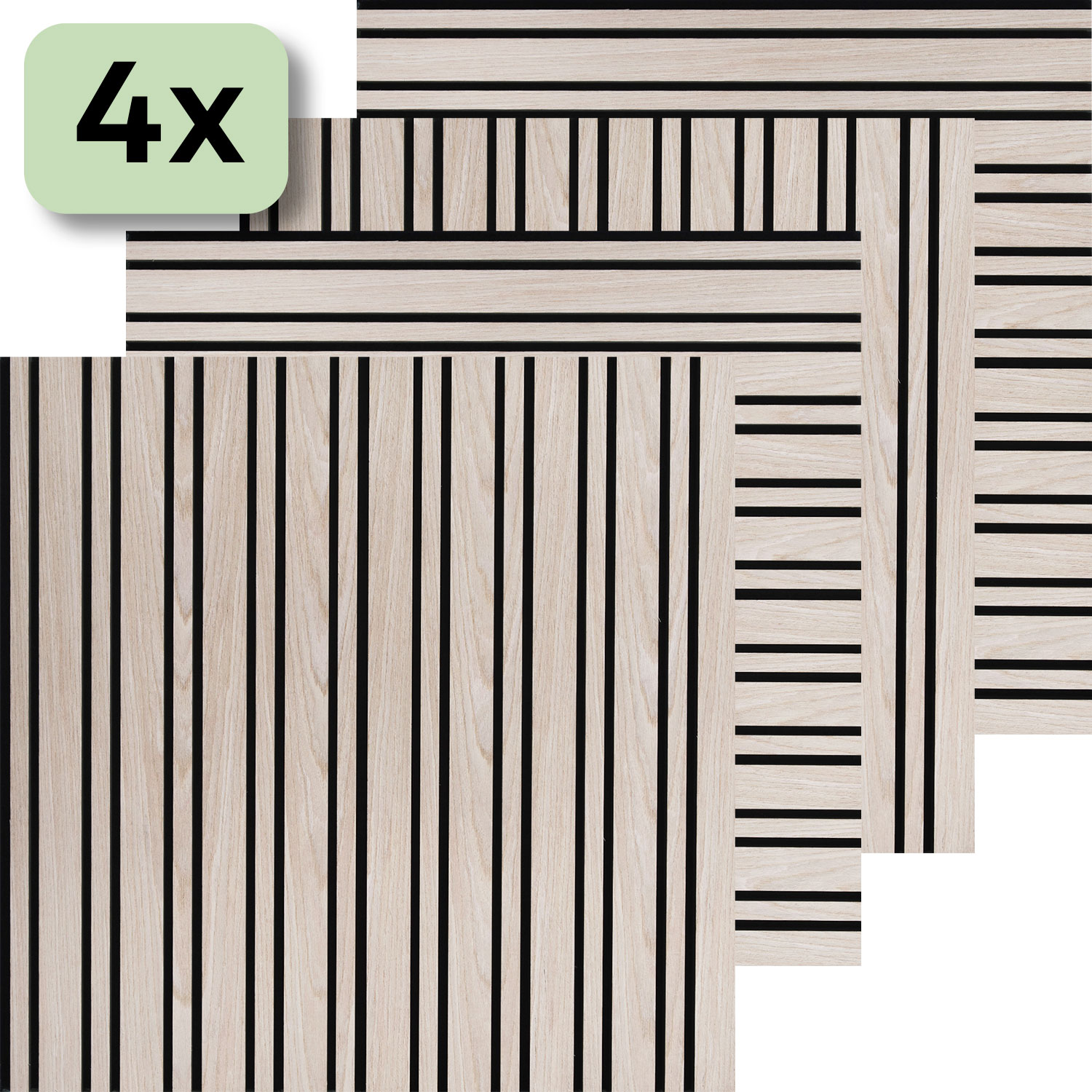 Akustikpaneel Dual, Farbe: Oak, 4 Stück
