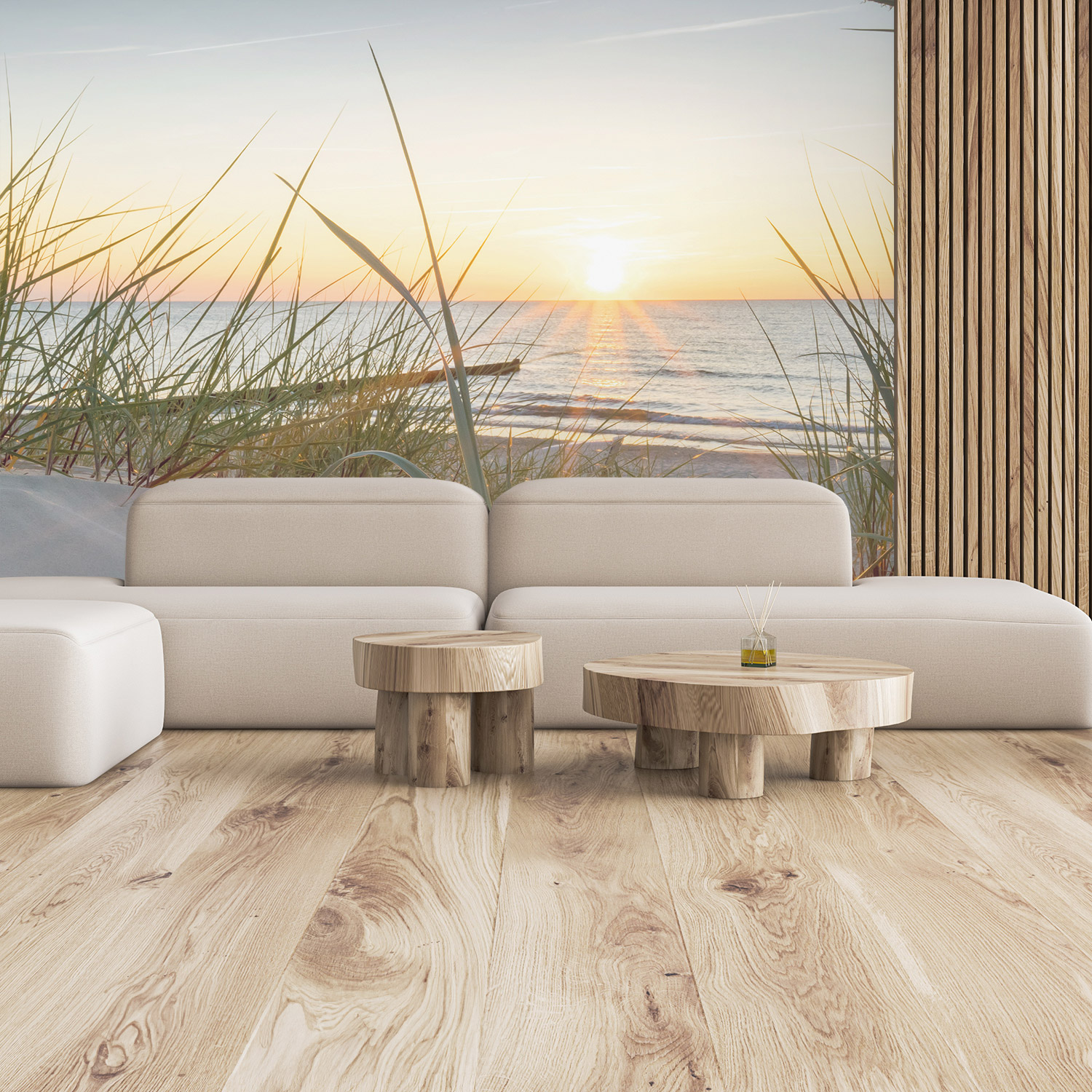 Wandverkleidung für deine Lounge mit Sonnenaufgang V1 Motiv Wandverkleidung für deine Lounge mit Sonnenaufgang V1 Motiv