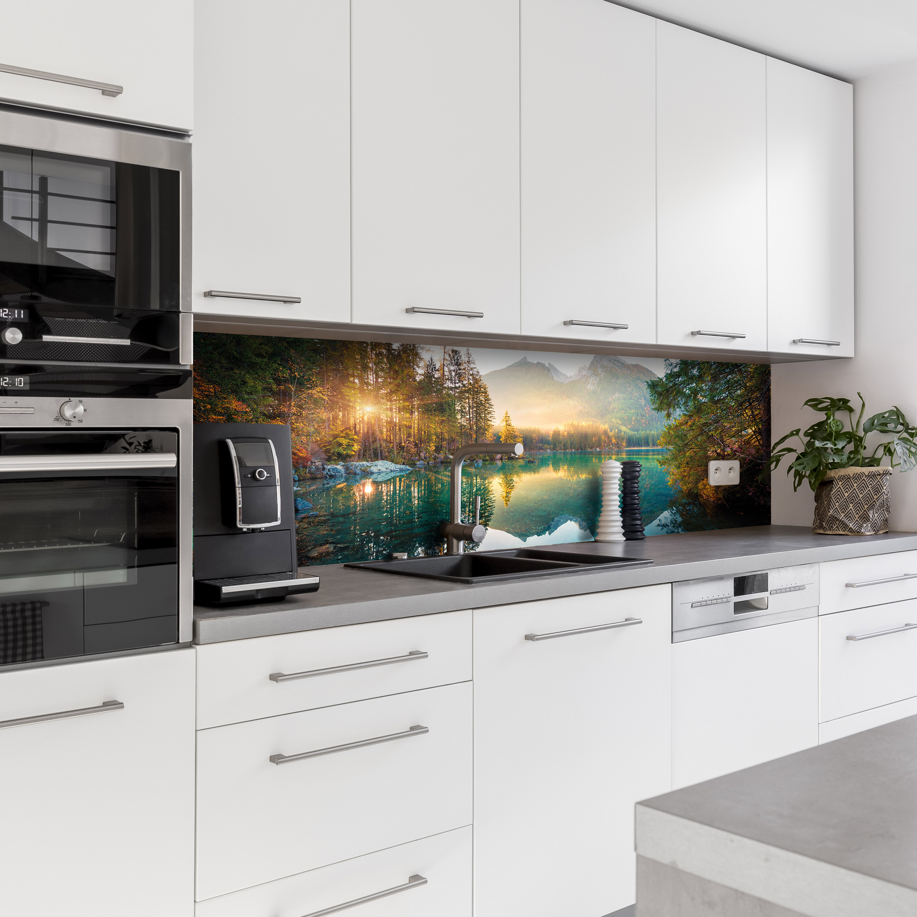 Küchenrückwand mit Berg V2 Motiv als Fliesenersatz und Spritzschutz  Küchenrückwand mit Berg V2 Motiv als Fliesenersatz und Spritzschutz