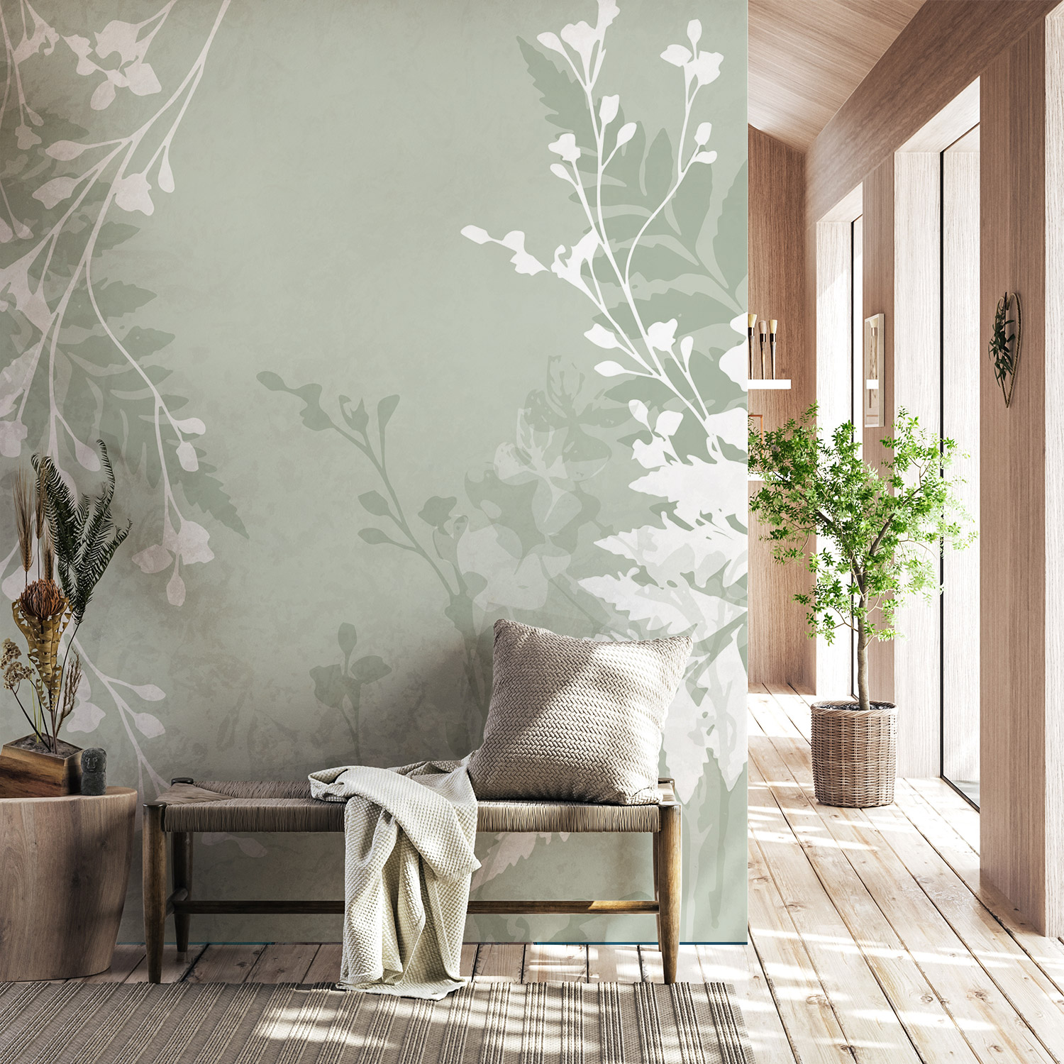 Wandverkleidung und Dekowand für Foyer/Flur mit Kunst V6 Motiv