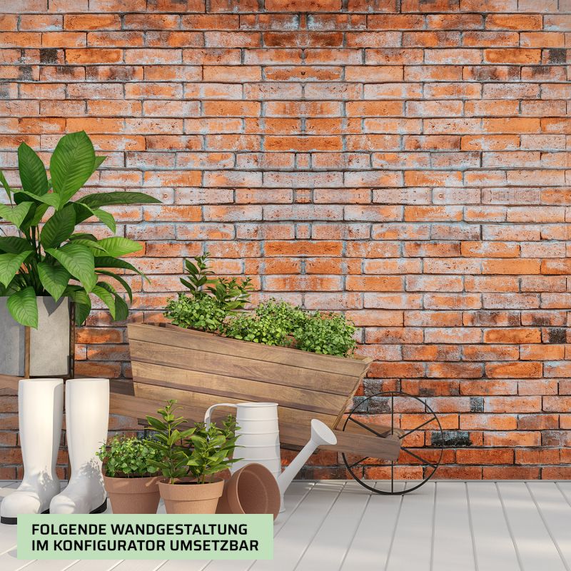 Wandverkleidung für den Outdoorbereich mit Holz V6 Motiv